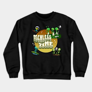 Techless Time Alien TShirt Crewneck Sweatshirt